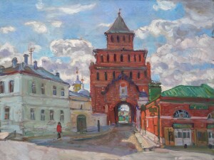 Коломна. Пятницкая проездная башня, 2026г., х.м., 60х80