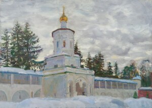 Солотча. Храм Иоанна Предтечи над Святыми воротами, 2026г., х.м., 50х70